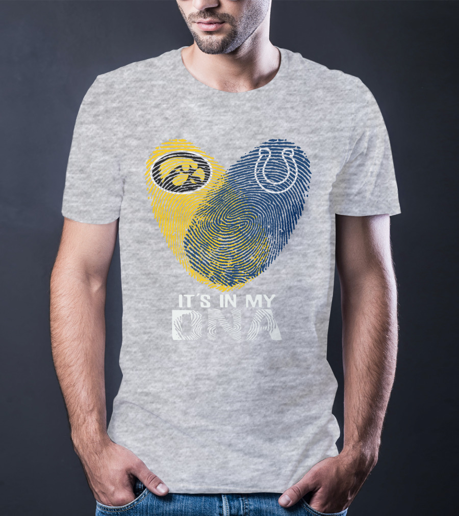 Indianapolis Colts Iowa Hawkeyes It's In My Dna T-Shirt
