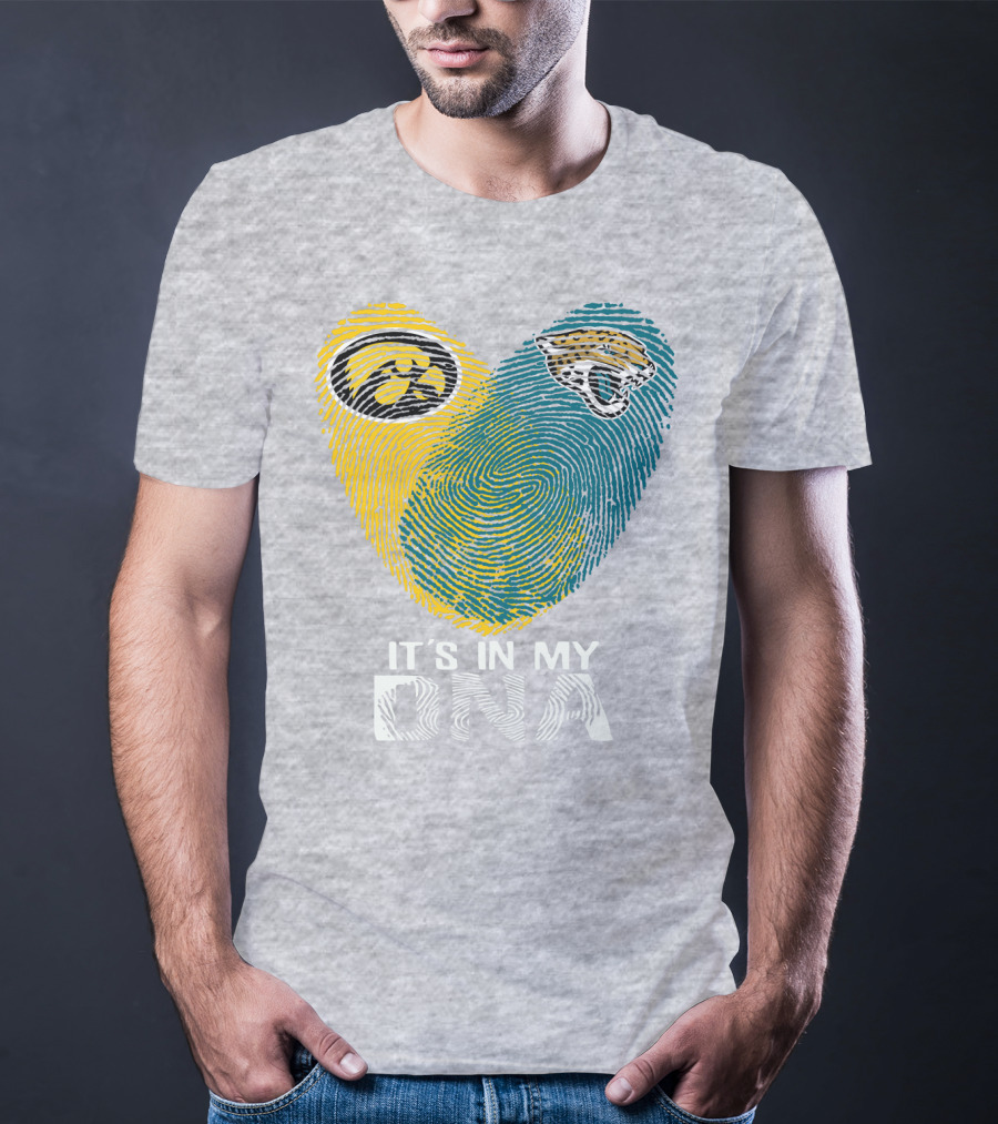 Jacksonville Jaguars Iowa Hawkeyes It's In My Dna T-Shirt
