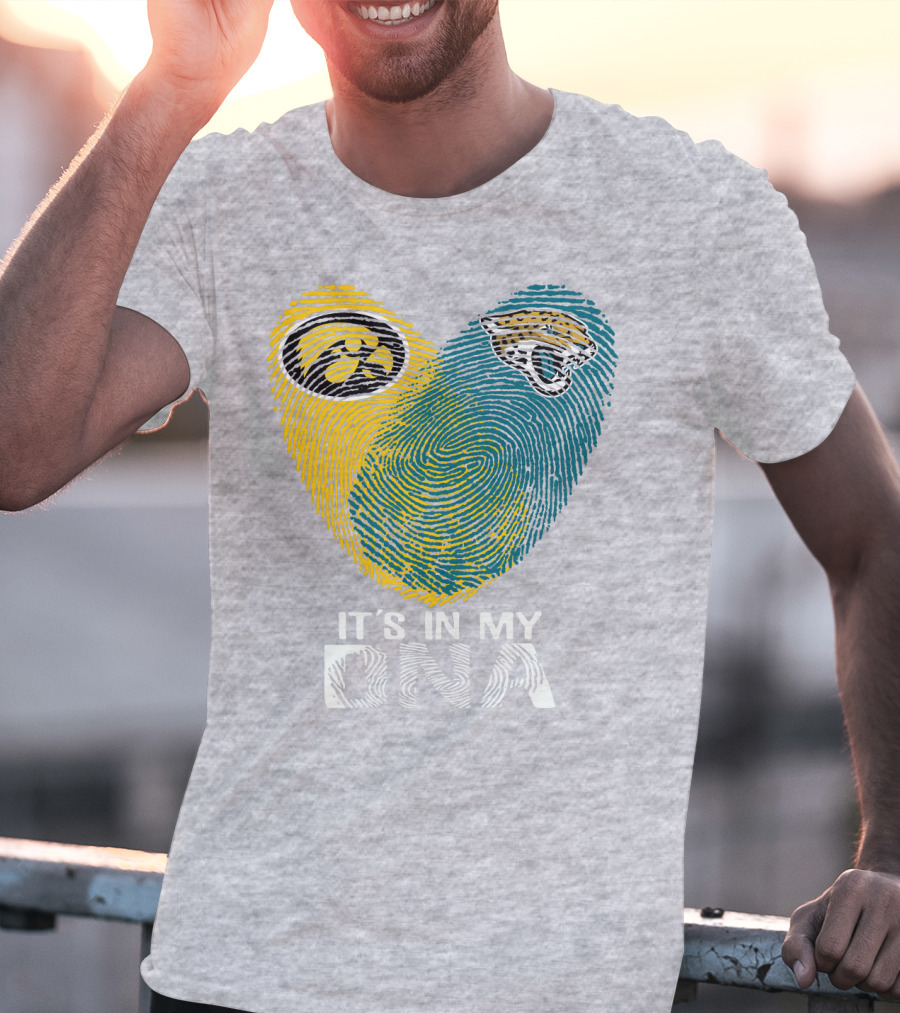 Jacksonville Jaguars Iowa Hawkeyes It's In My Dna T-Shirt