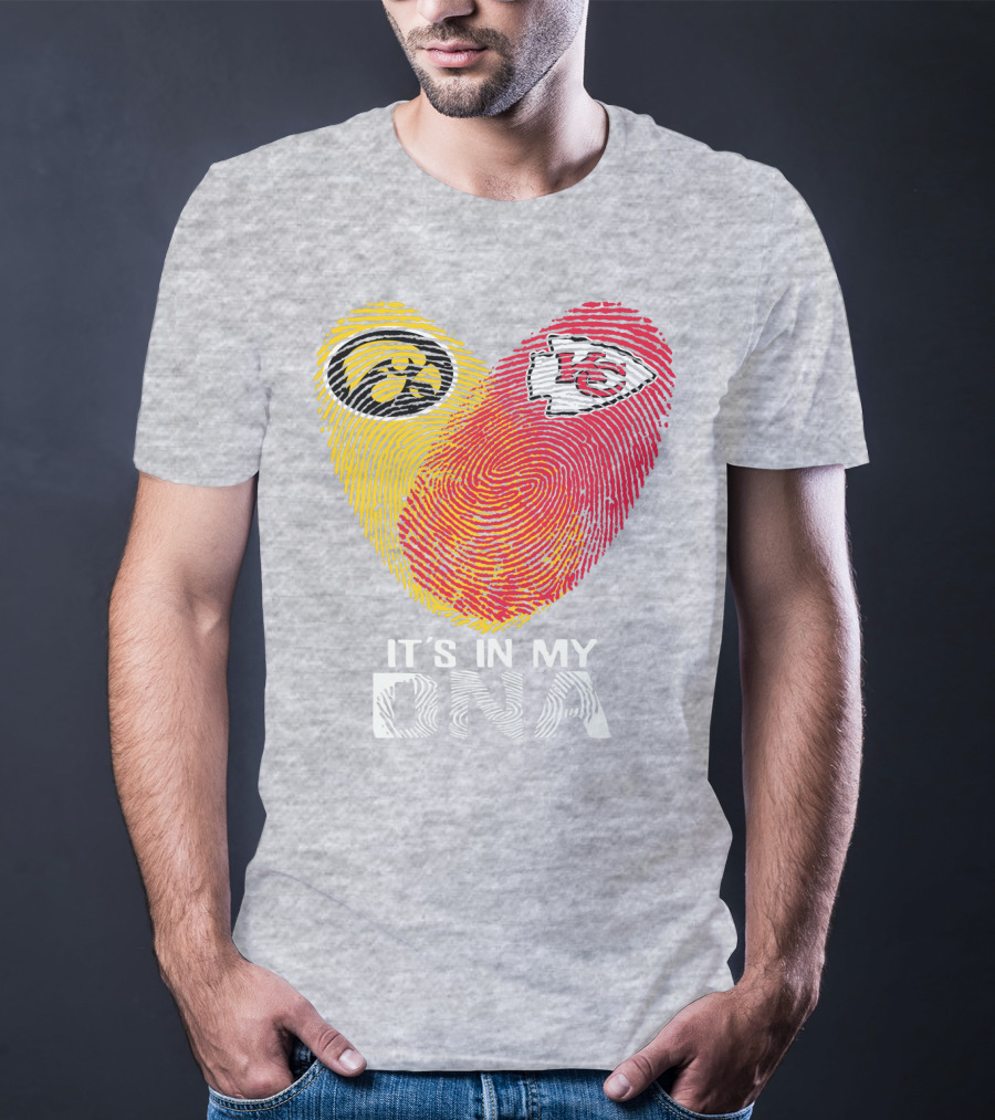 Kansas City Chiefs Iowa Hawkeyes It's In My Dna T-Shirt