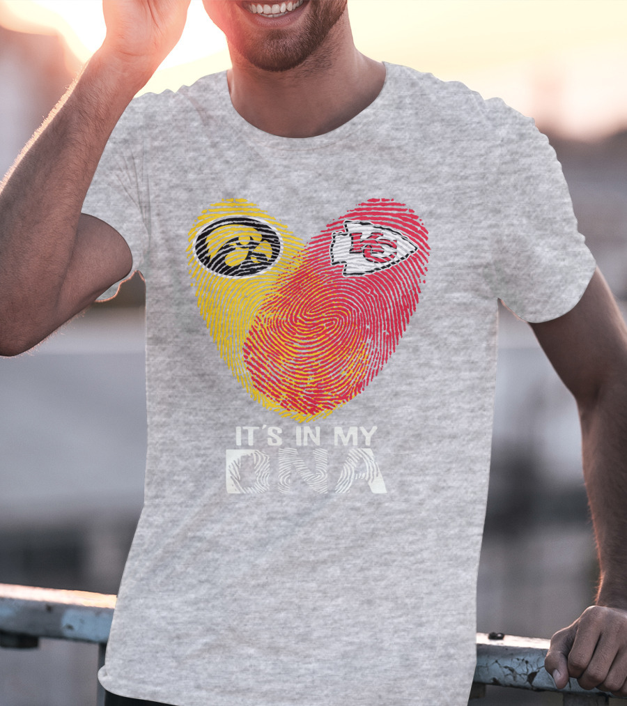 Kansas City Chiefs Iowa Hawkeyes It's In My Dna T-Shirt