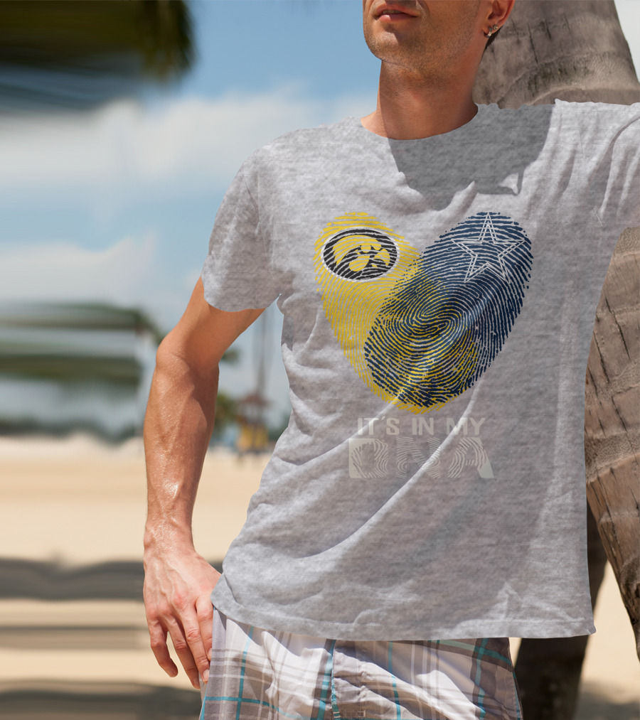 Dallas Cowboys Hawkeye It's In My Dna Fingerprint Star T-Shirt