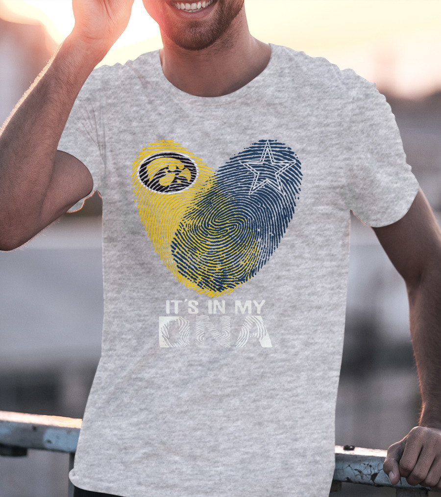Dallas Cowboys Hawkeye It's In My Dna Fingerprint Star T-Shirt
