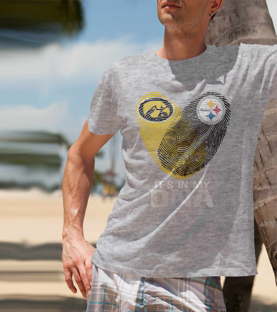 Pittsburgh Steelers Iowa Hawkeye It's In My Dna T-Shirt