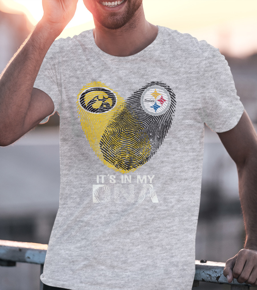 Pittsburgh Steelers Iowa Hawkeye It's In My Dna T-Shirt
