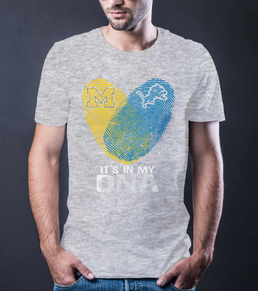Detroit Lions Michigan It's In My Dna T-Shirt