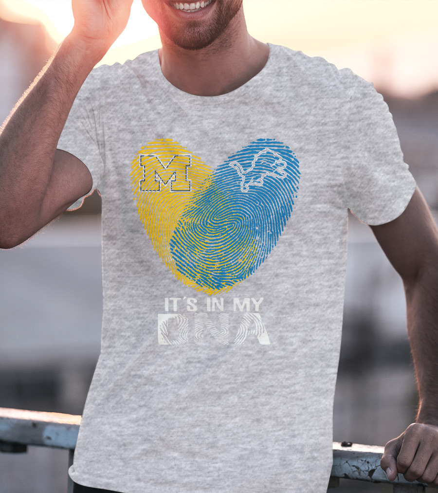 Detroit Lions Michigan It's In My Dna T-Shirt