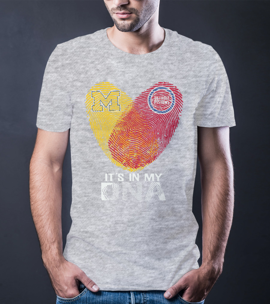 Michigan M Detroit Pistons It's In My DNA T-Shirt