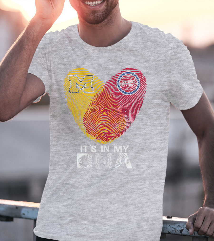Michigan M Detroit Pistons It's In My DNA T-Shirt