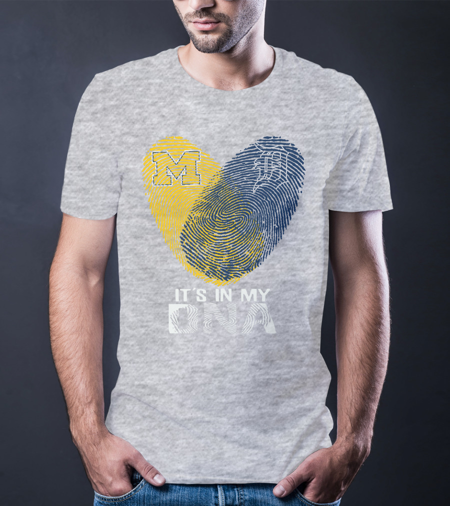 It's In My DNA Detroit Tigers M Michigan T-Shirt