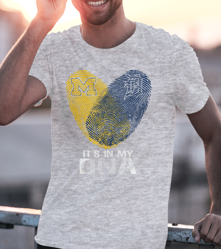 It's In My DNA Detroit Tigers M Michigan T-Shirt
