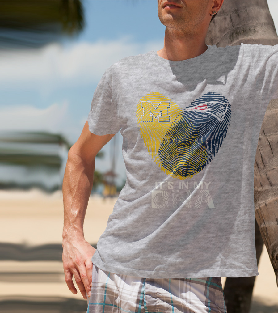 Michigan New England Patriots It's In My Dna T-Shirt