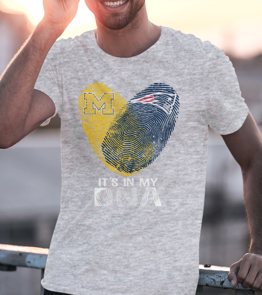 Michigan New England Patriots It's In My Dna T-Shirt