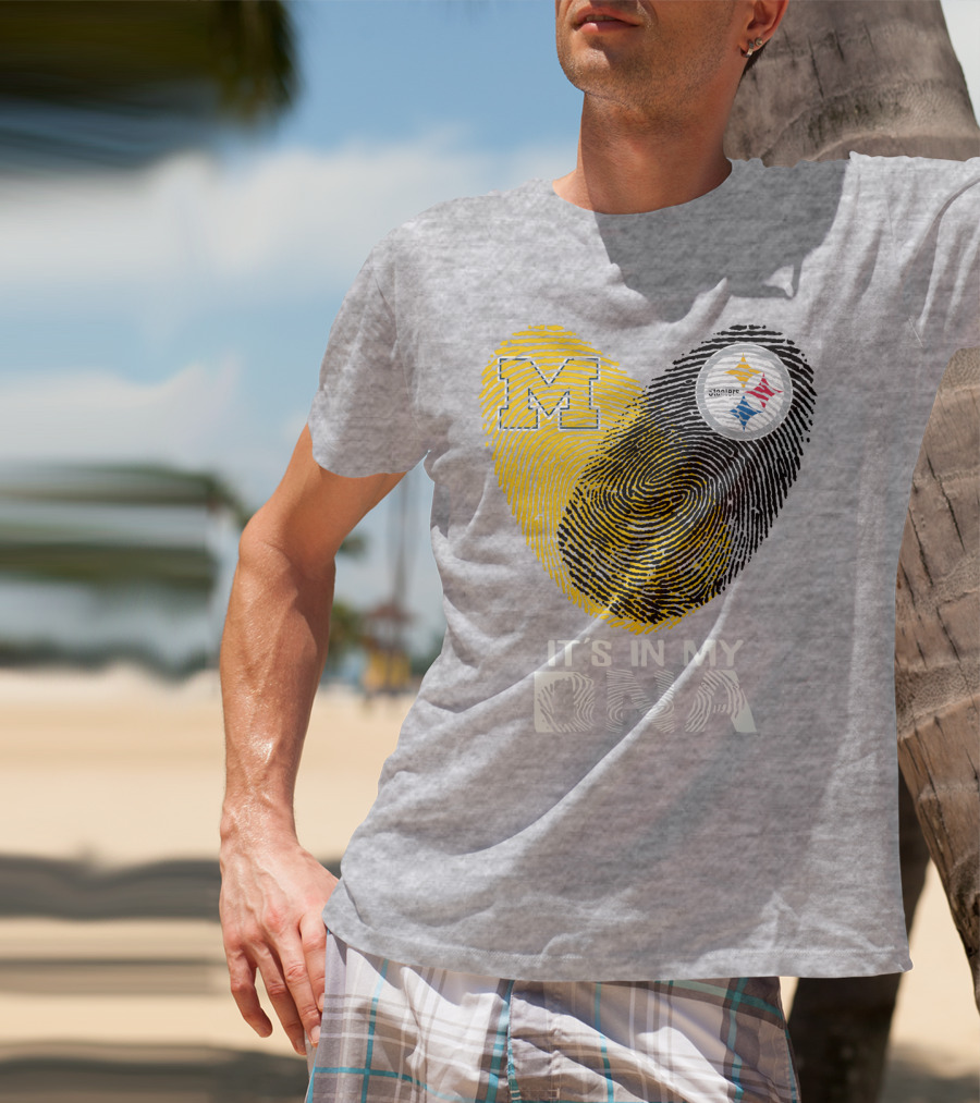 Pittsburgh Steelers Michigan It's In My Dna T-Shirt