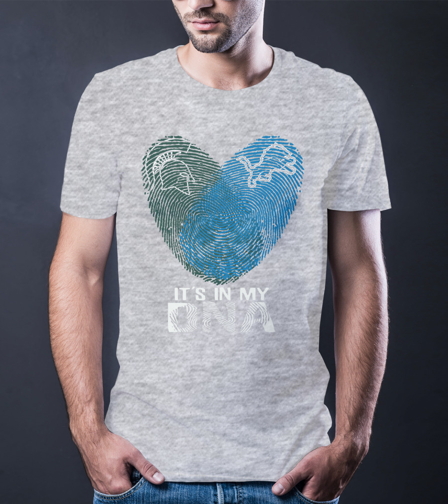 Detroit Lions Michigan State It's In My Dna T-Shirt