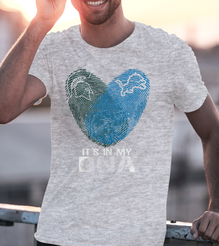 Detroit Lions Michigan State It's In My Dna T-Shirt