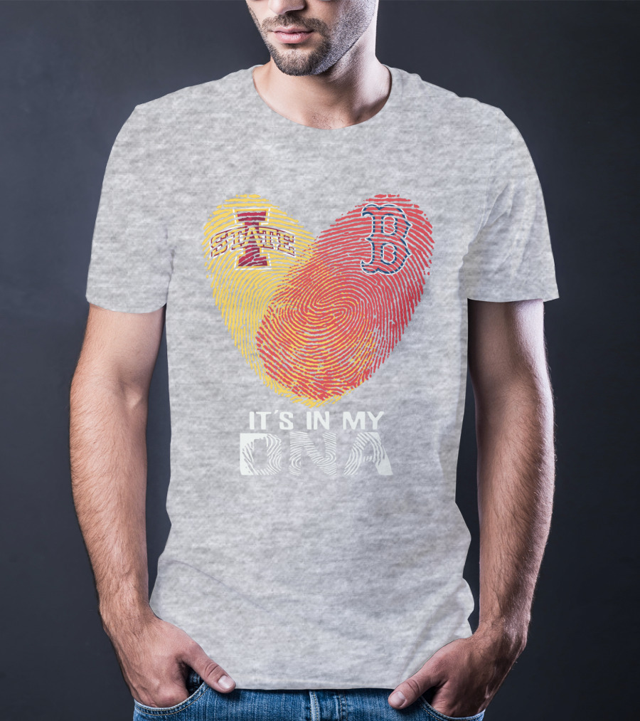 Boston Red Sox Iowa State It's In My DNA T-Shirt