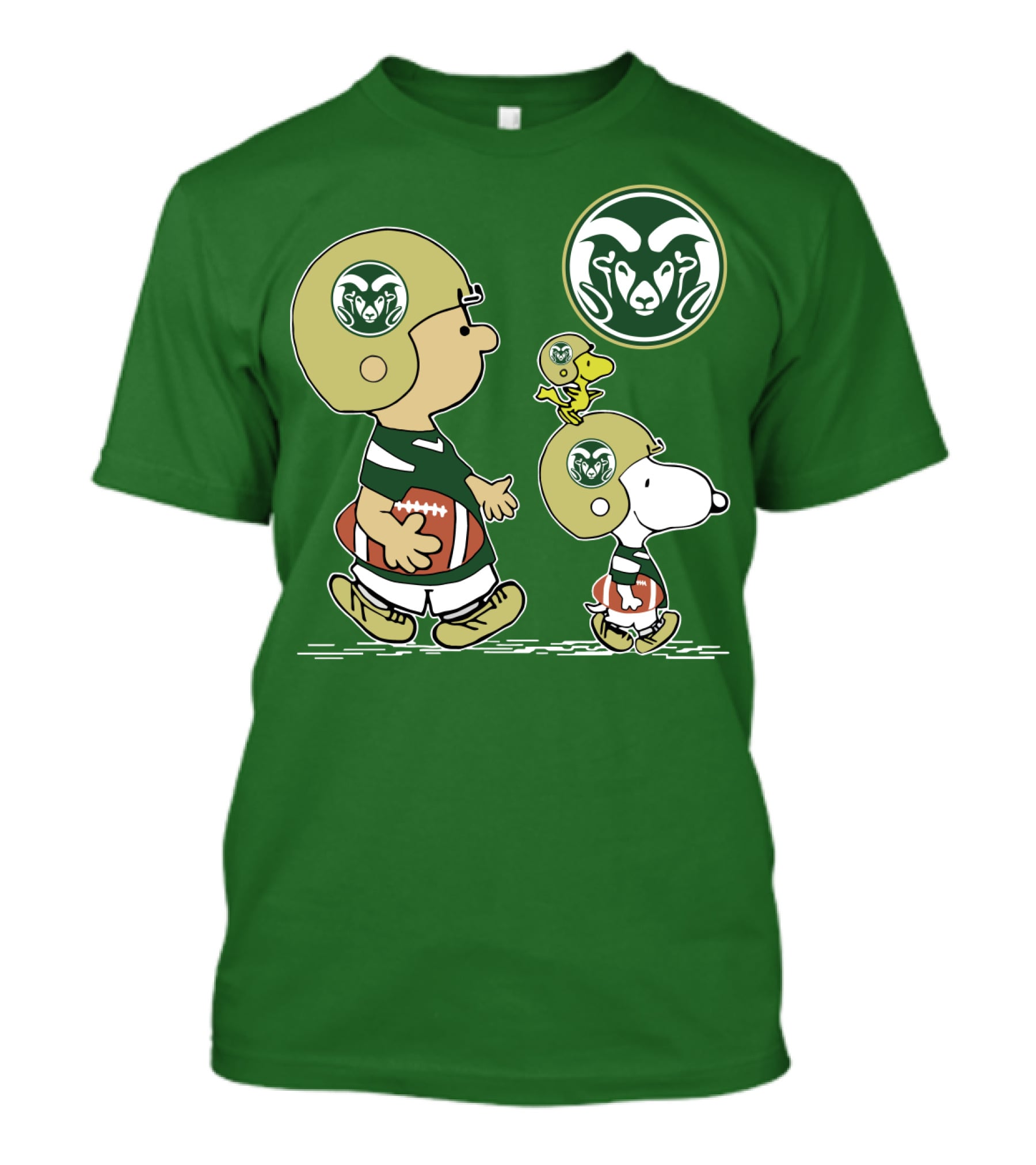 Colorado State Rams Peanuts Football Team Gear T-Shirt
