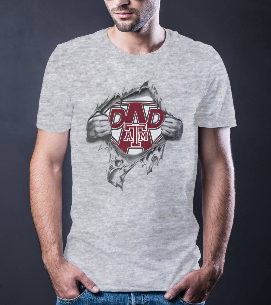 Texas A&M Aggies Super Dad Hero T-Shirt
