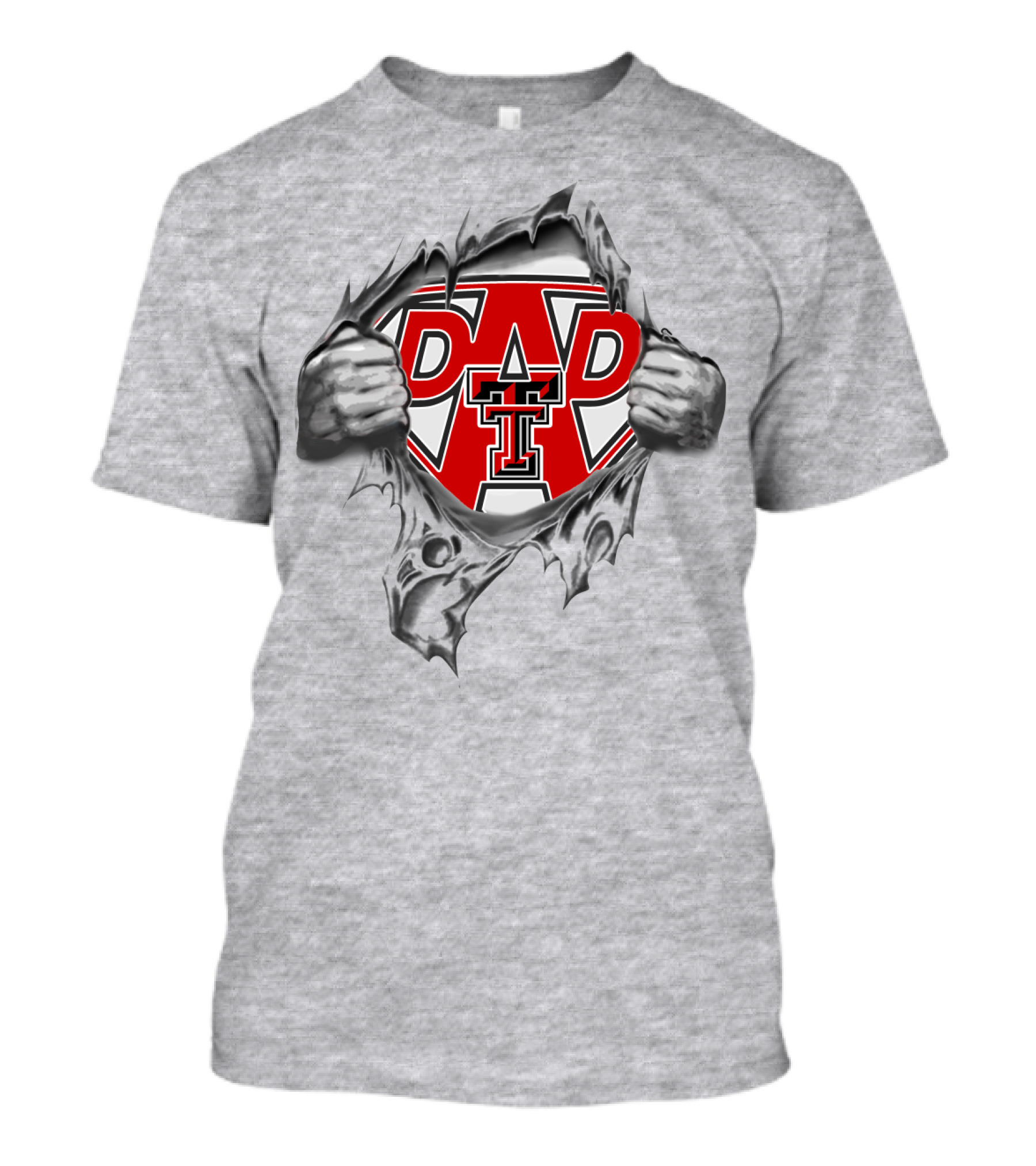 Red Raiders Dad Texas Tech Super Logo Unveiling T-Shirt