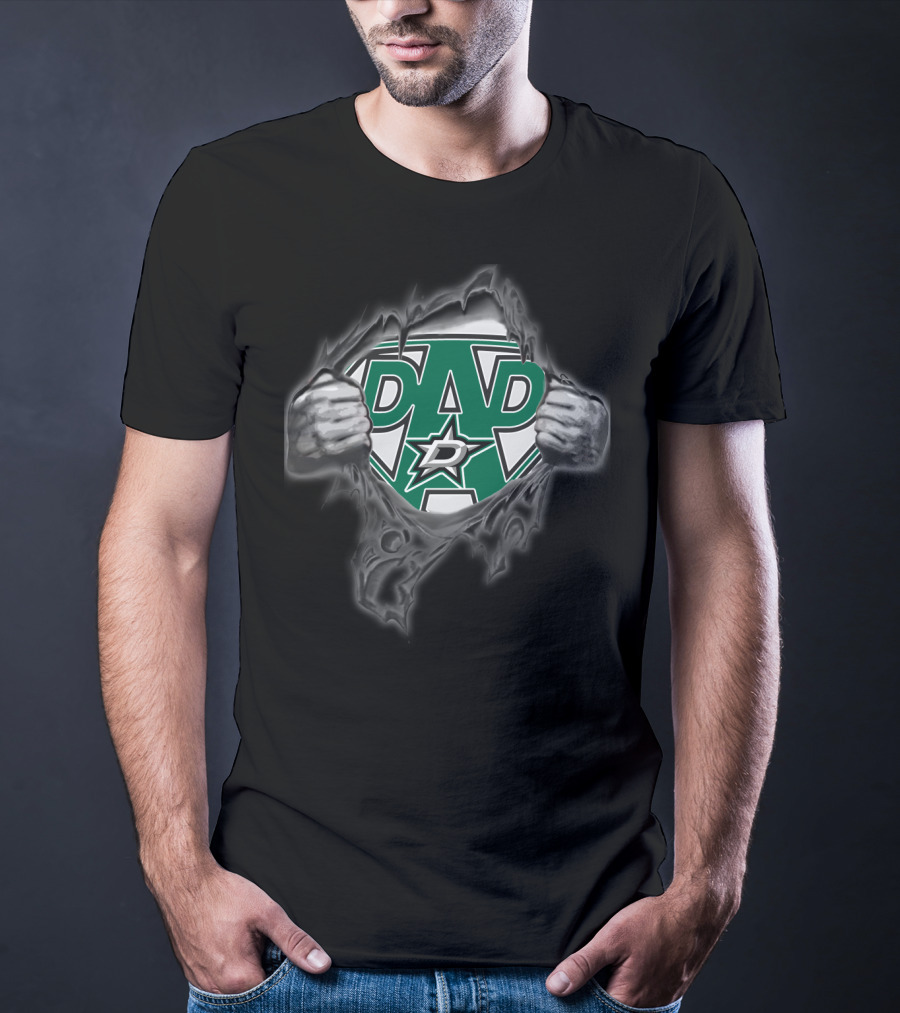 Dallas Stars Super Dad Logo Reveal T-Shirt