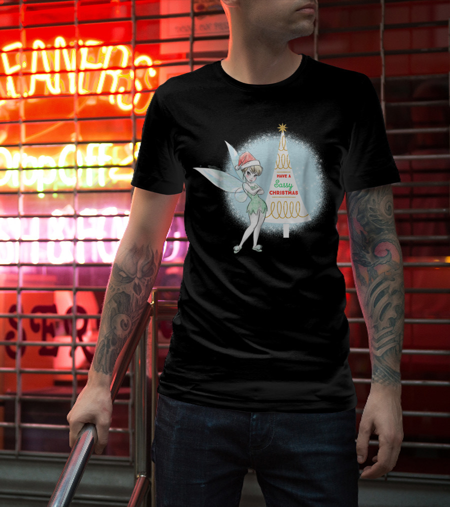 Disney Tinker Bell Have A Sassy Christmas Holiday T-Shirt