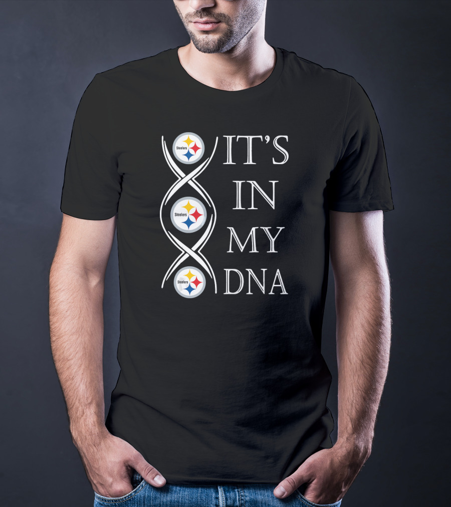 Pittsburgh Steelers It's In My DNA Football Fan Christmas T-Shirt