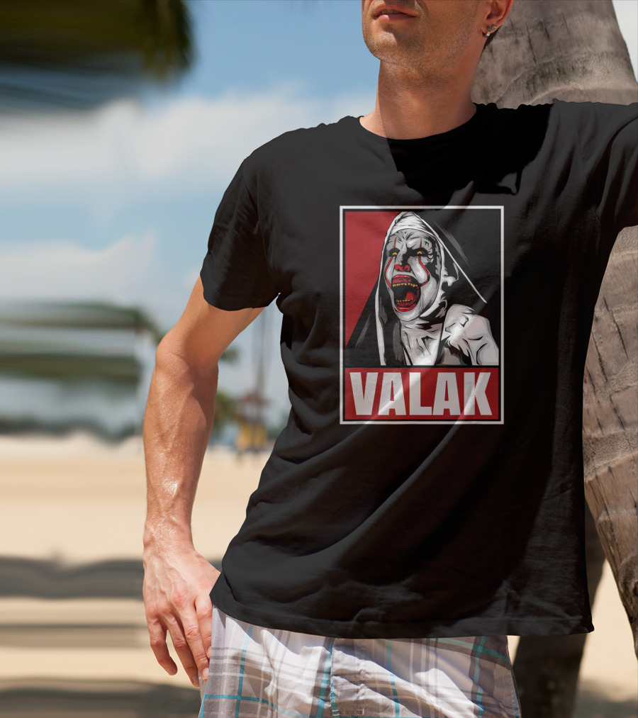 Scary Horror Valak Conjuring Nun Halloween Present T-Shirt