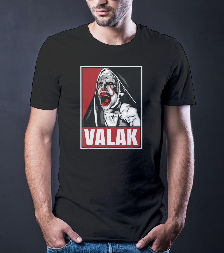 Scary Horror Valak Conjuring Nun Halloween Present T-Shirt