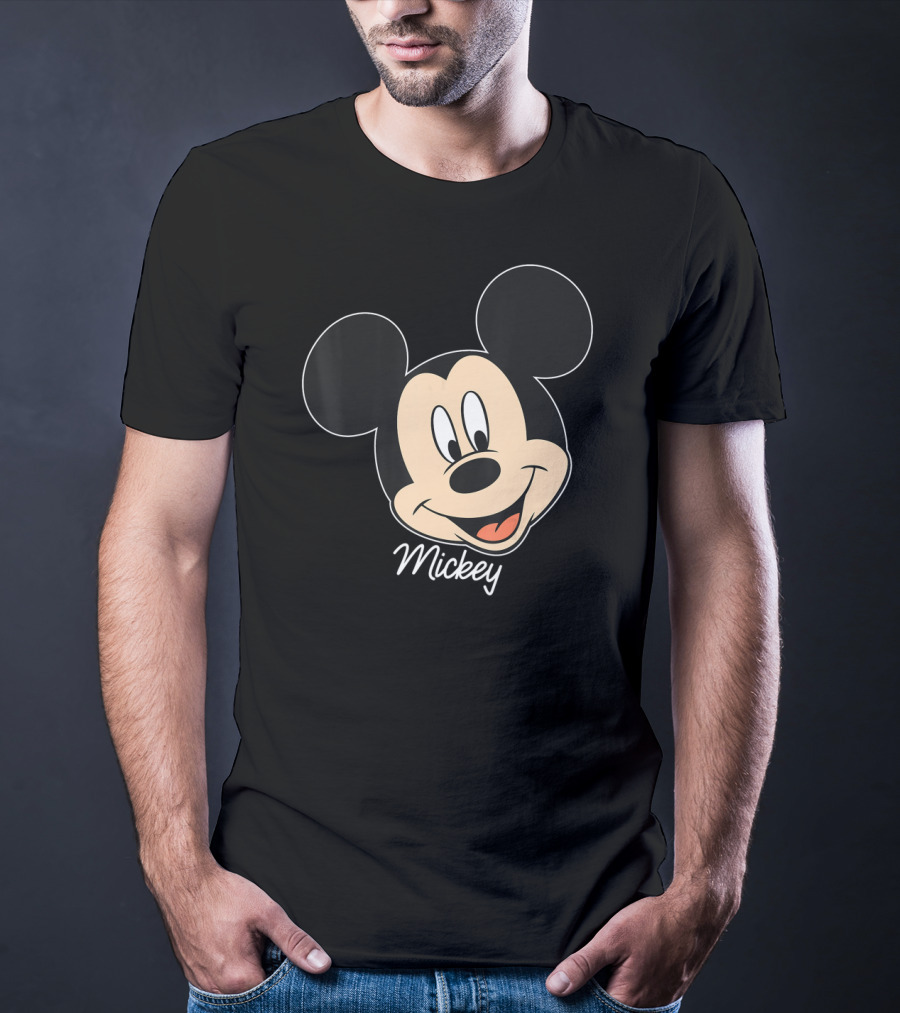 Disney Mickey And Friends Mickey Mouse Big Face Mickey T-Shirt