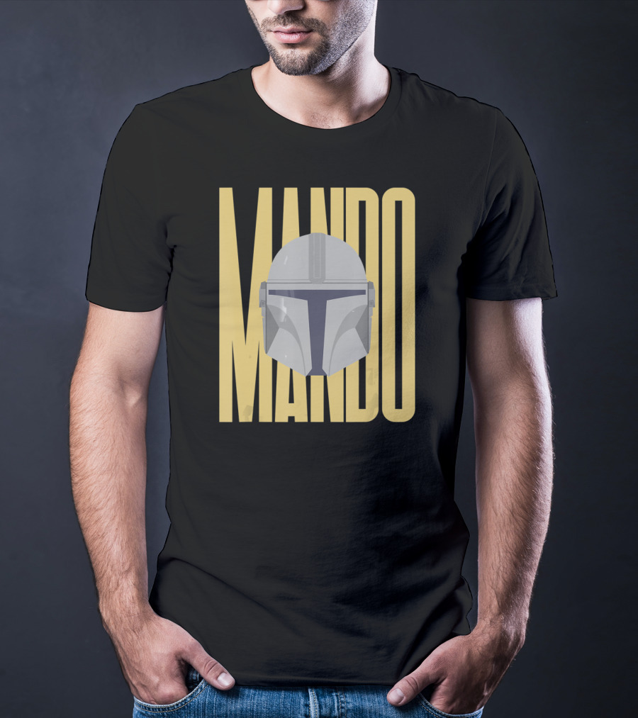 Mando Helmet Star Wars The Mandalorian Merch T-Shirt