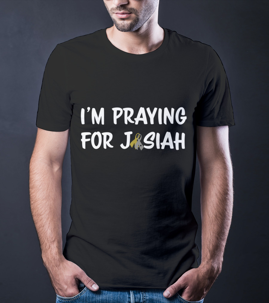 I'm Praying For Josiah Gold And Grey Awareness T-Shirt