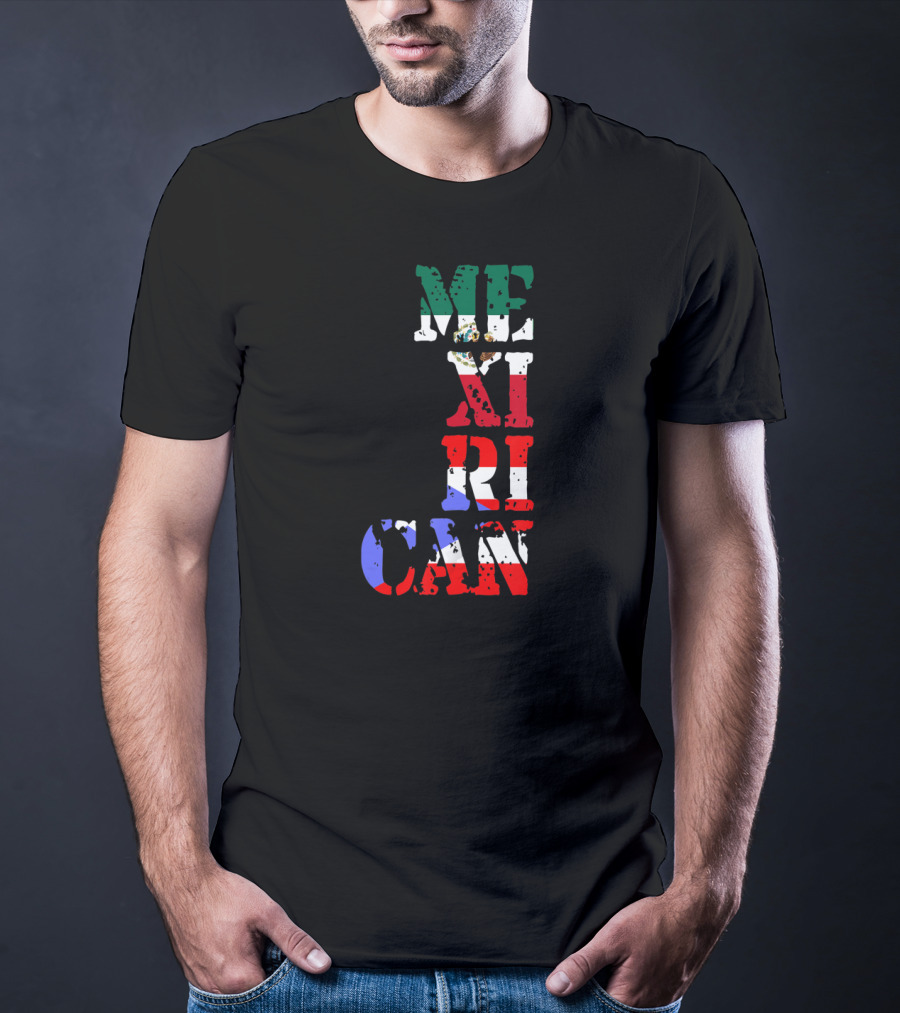 Mexican Puerto Rican Mexirican Flag Colors T-Shirt