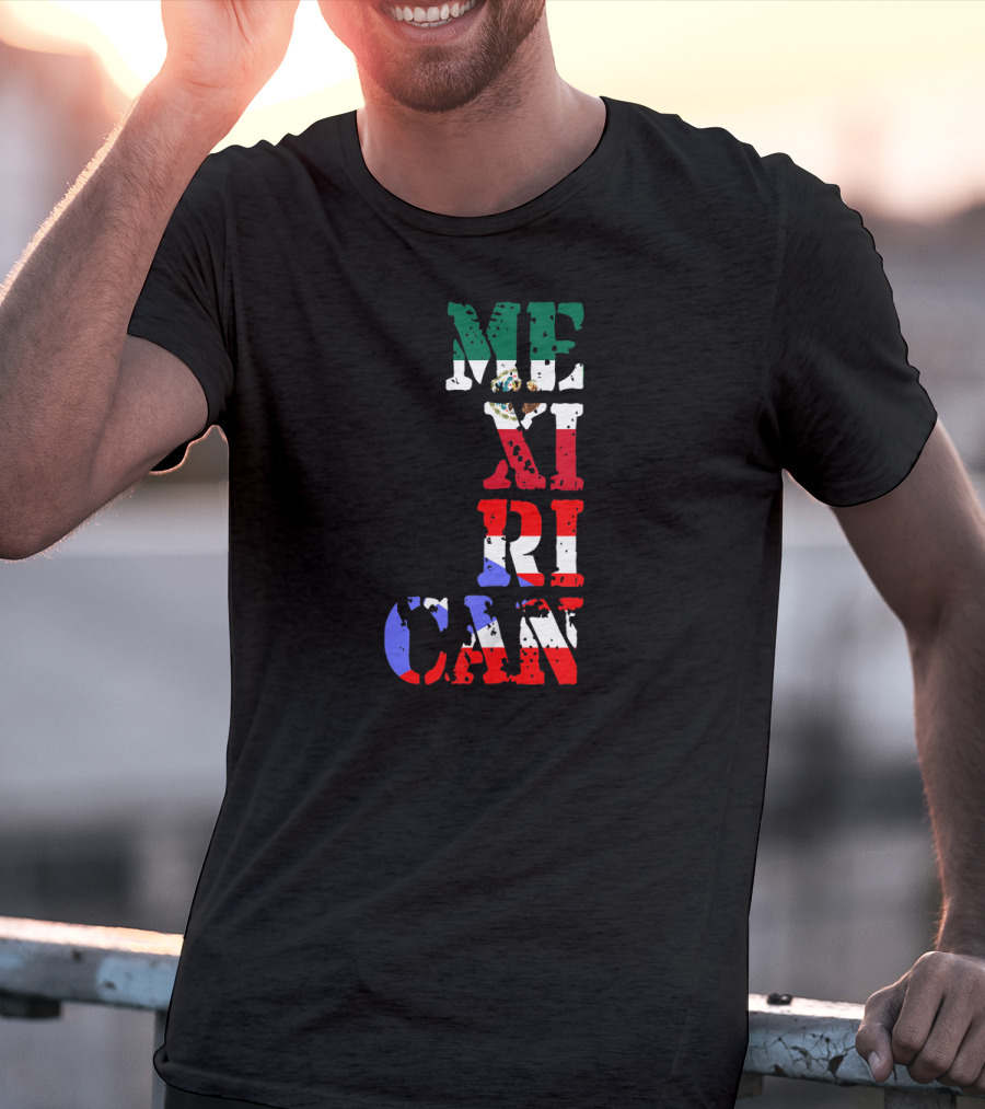 Mexican Puerto Rican Mexirican Flag Colors T-Shirt
