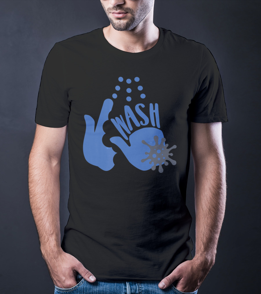 Wash Your Freakin' Hands Virus Bubbles T-Shirt