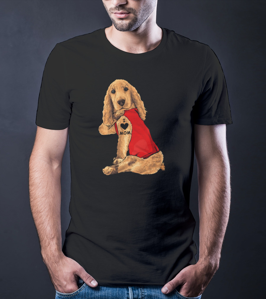 English Cocker Spaniel I Love Mom T-Shirt
