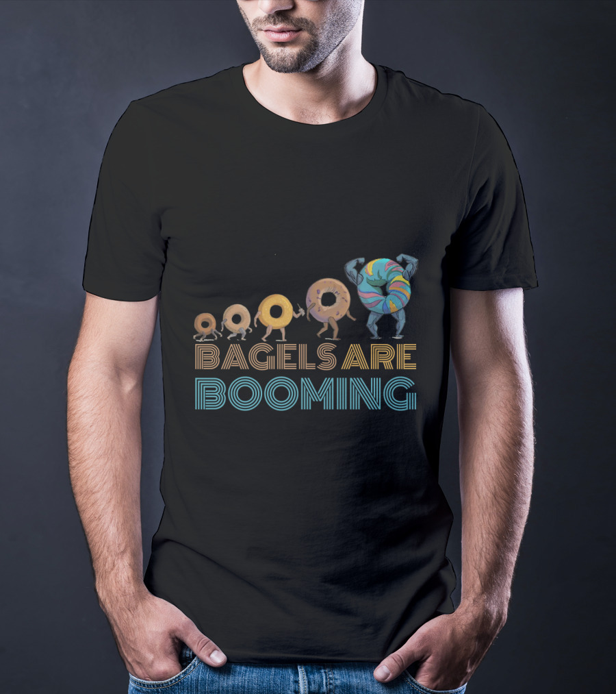 Bagels Are Booming Evolution Of Donuts T-Shirt