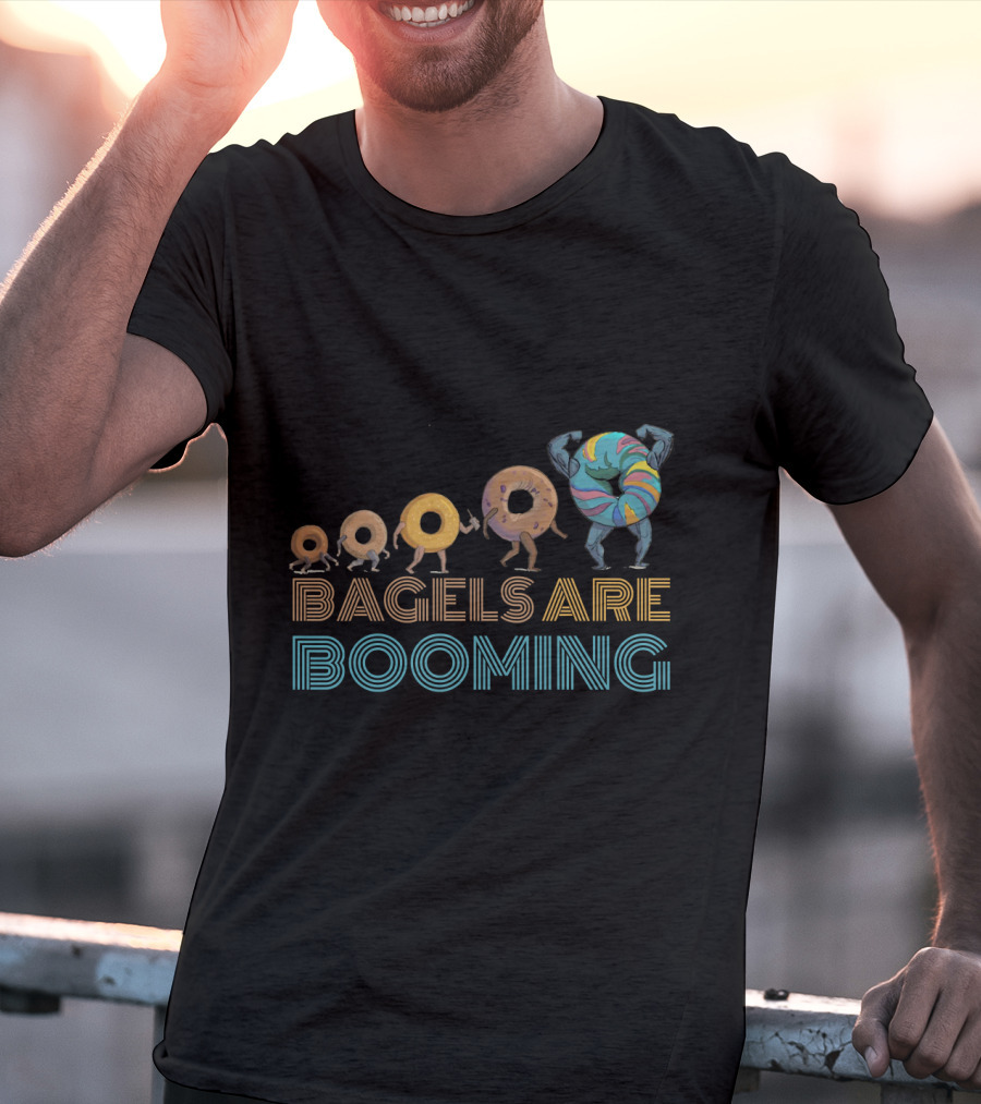 Bagels Are Booming Evolution Of Donuts T-Shirt