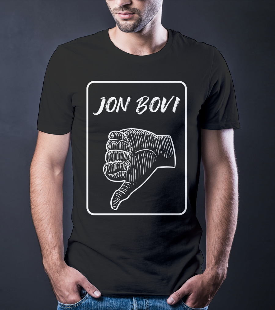 Jon Bovi Thumbs Down Parody USA T-Shirt