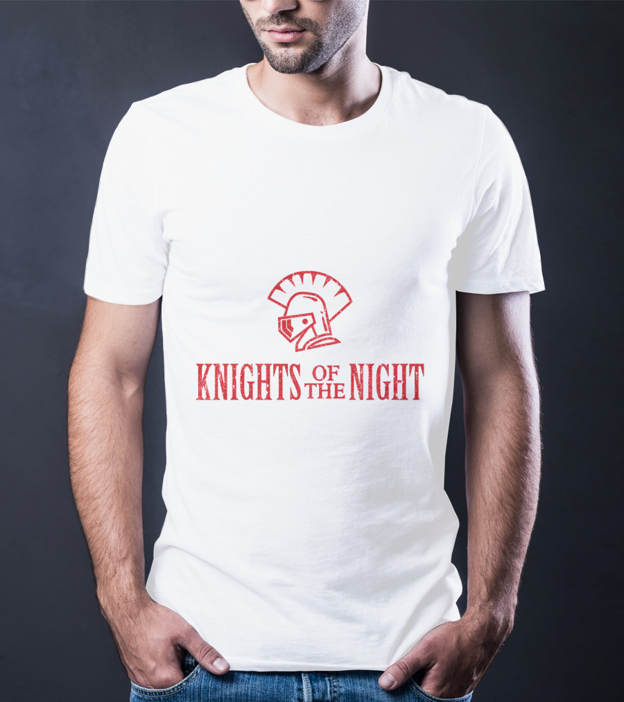 Knights Of The Night Michael Scott Spartan Helmet T-Shirt