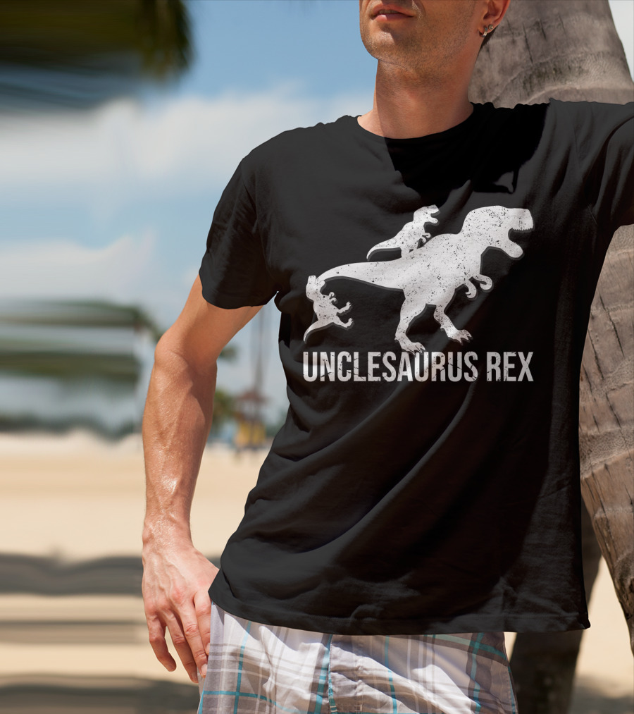 Unclesaurus Rex 2 Kids Funny Uncle Dinosaur T-Shirt