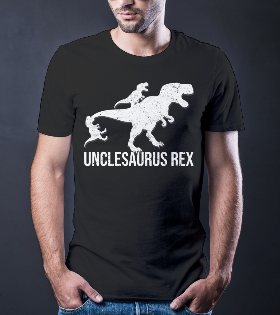 Unclesaurus Rex 2 Kids Funny Uncle Dinosaur T-Shirt