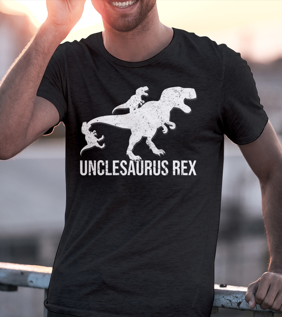 Unclesaurus Rex 2 Kids Funny Uncle Dinosaur T-Shirt
