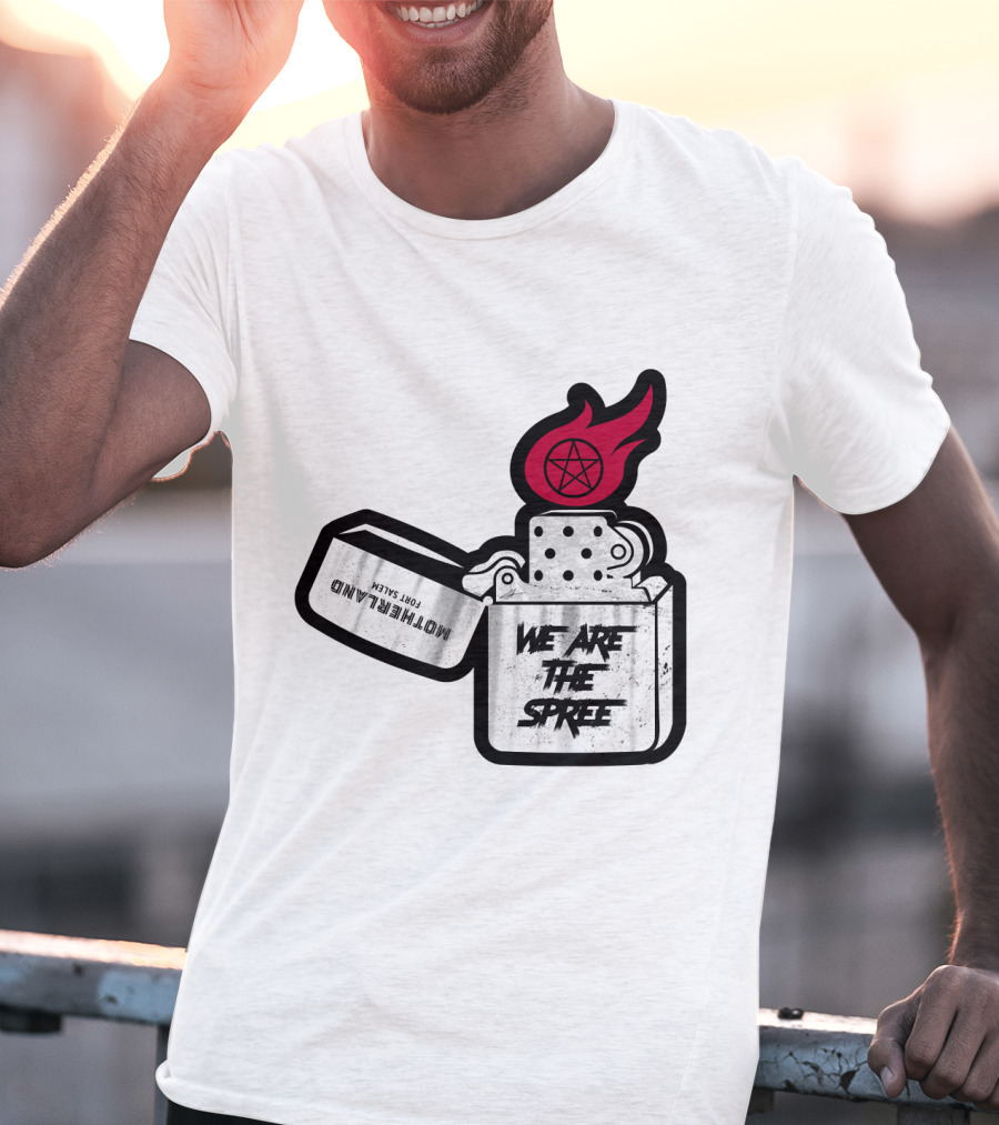 We Are The Spree Motherland For Slaves Lighter With Pentagram Flame T-Shirt