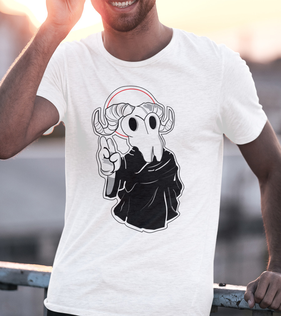 Kawaii Beezelbub Satan Evil Skull With Horns And Cloak T-Shirt