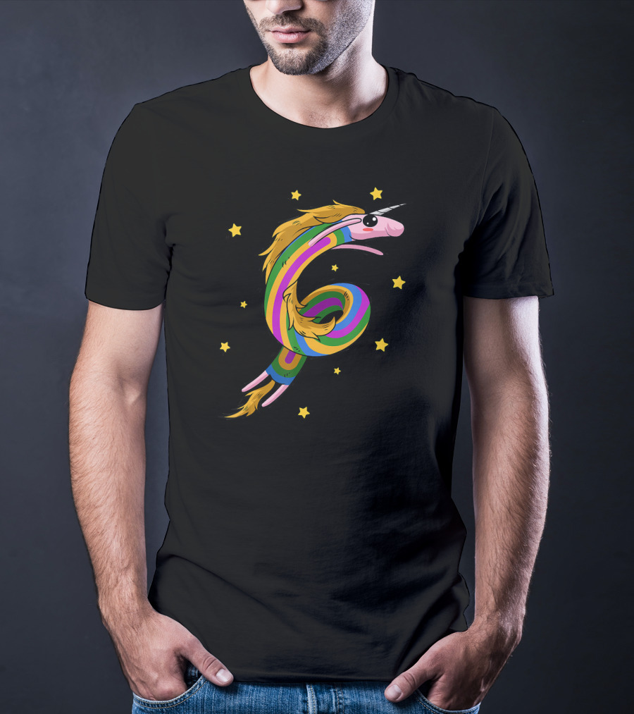 Rainicorn Unicorn Rainbow Star Party Adventure T-Shirt