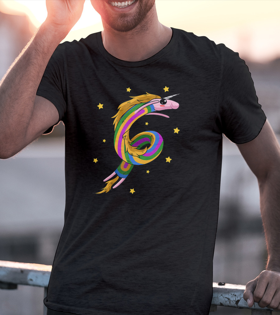Rainicorn Unicorn Rainbow Star Party Adventure T-Shirt