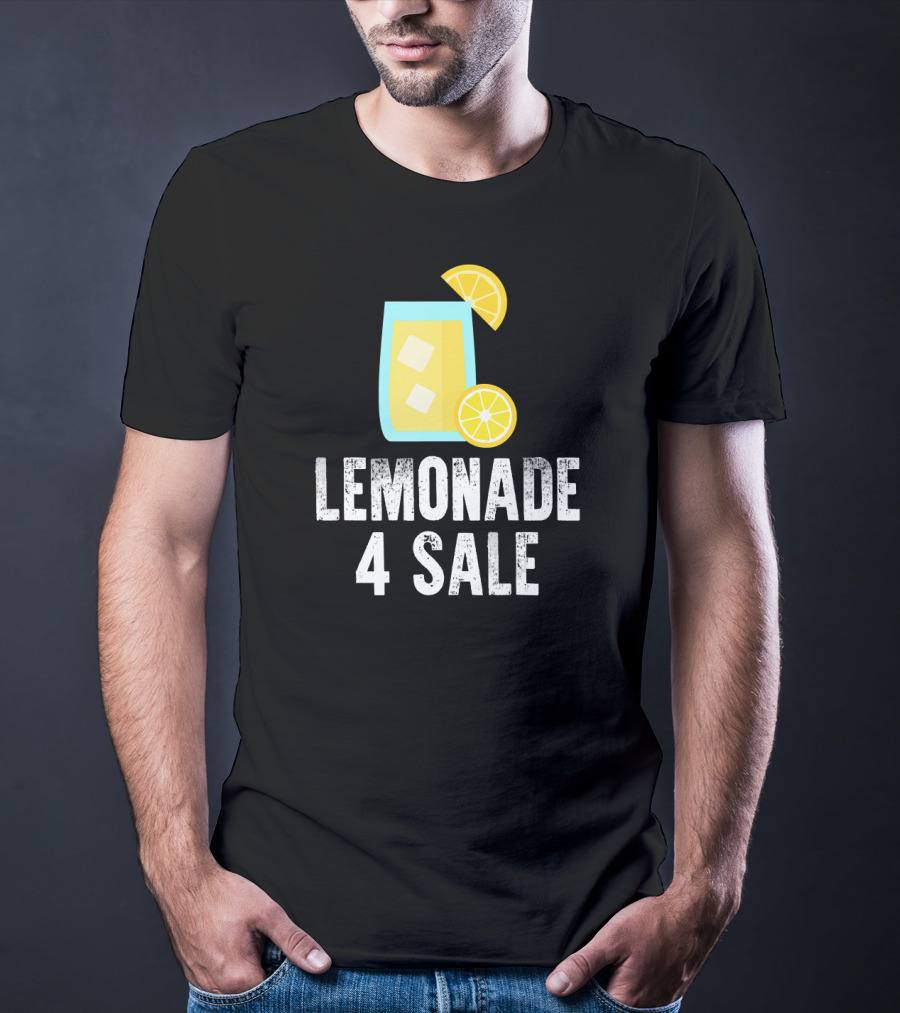 Lemonade 4 Sale Cool Iced Drink With Lemon Slices T-Shirt