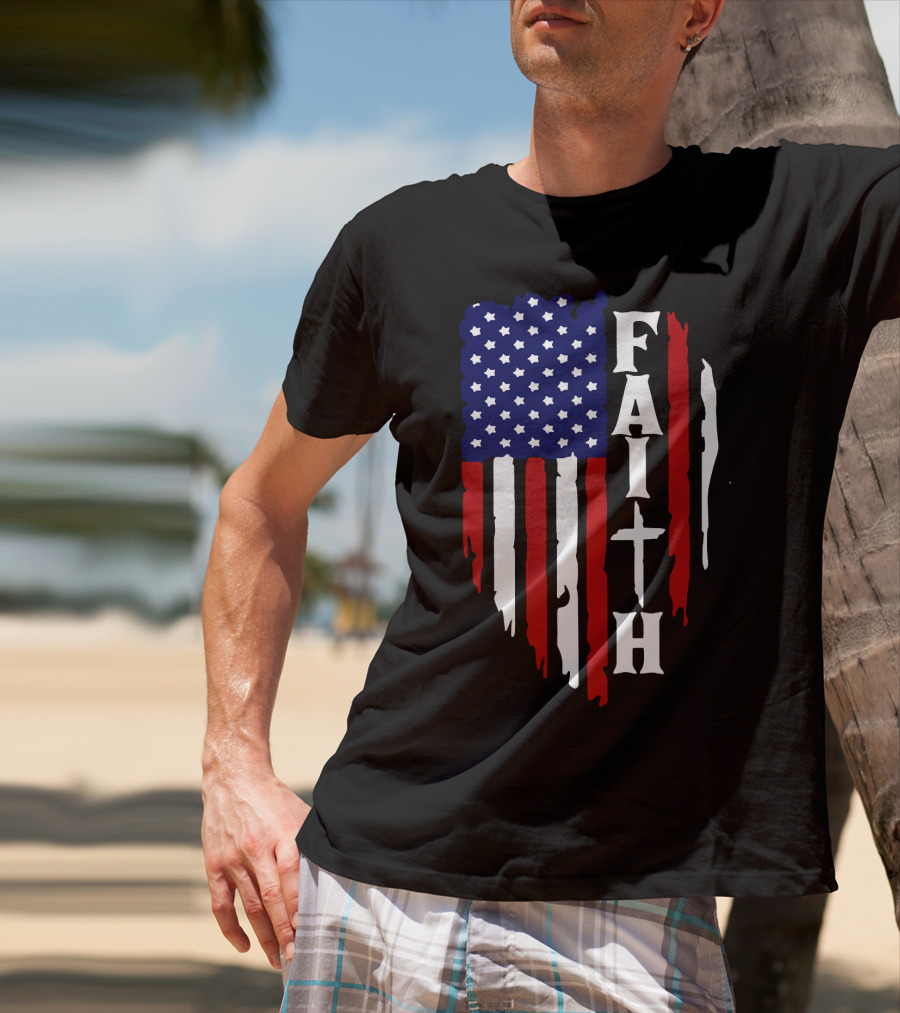 Faith American Flag USA T-Shirt