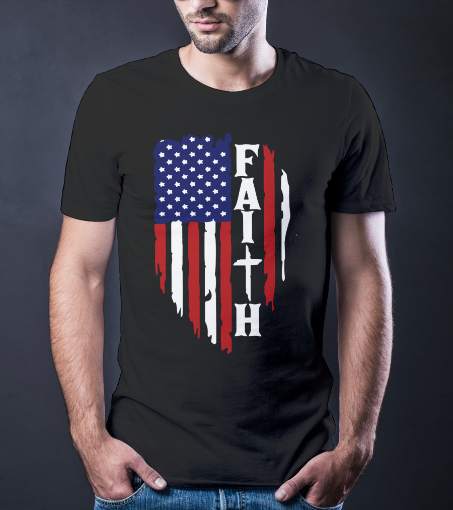 Faith American Flag USA T-Shirt